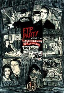 Camille Lavaud, FTP Party, 2019, 120 cm x 80 cm, encres acryliques sur papier, collection FDAC Dordogne 