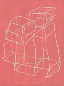 Brigitte Mahlknecht, Fast Architektur, crayon on primed paper, 55,8 x 42 cm, 2017