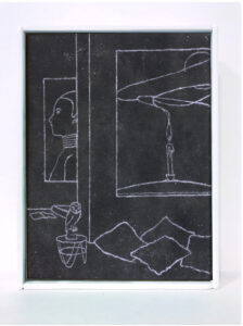 Antoine Marquis, La montagne sacrée 6, 2020, 18x24cm, pastel sur toile