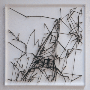 Claire Maugeais, Mini soom n°2, 2010, 30 x 30 cm, fil de coton