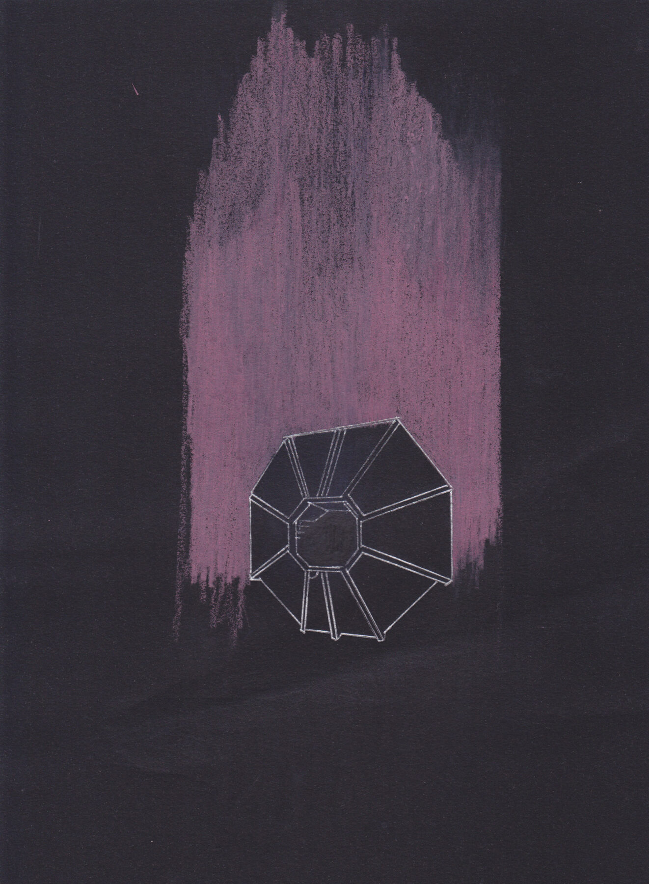 Rencontre (série), 40X30 cm, crayon et gouache sur papier
2019, © Dalila Dalléas Bouzar ©ADAGP - courtesy galerie Cécile Fakhoury