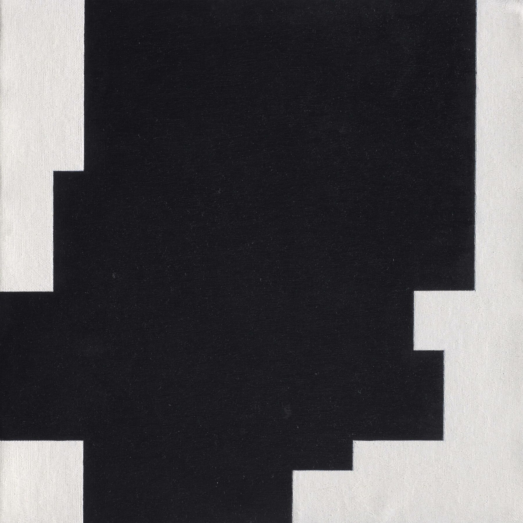 Aurelie Nemours, Structure du silence, 1983, Huile sur toile, 80x80cm