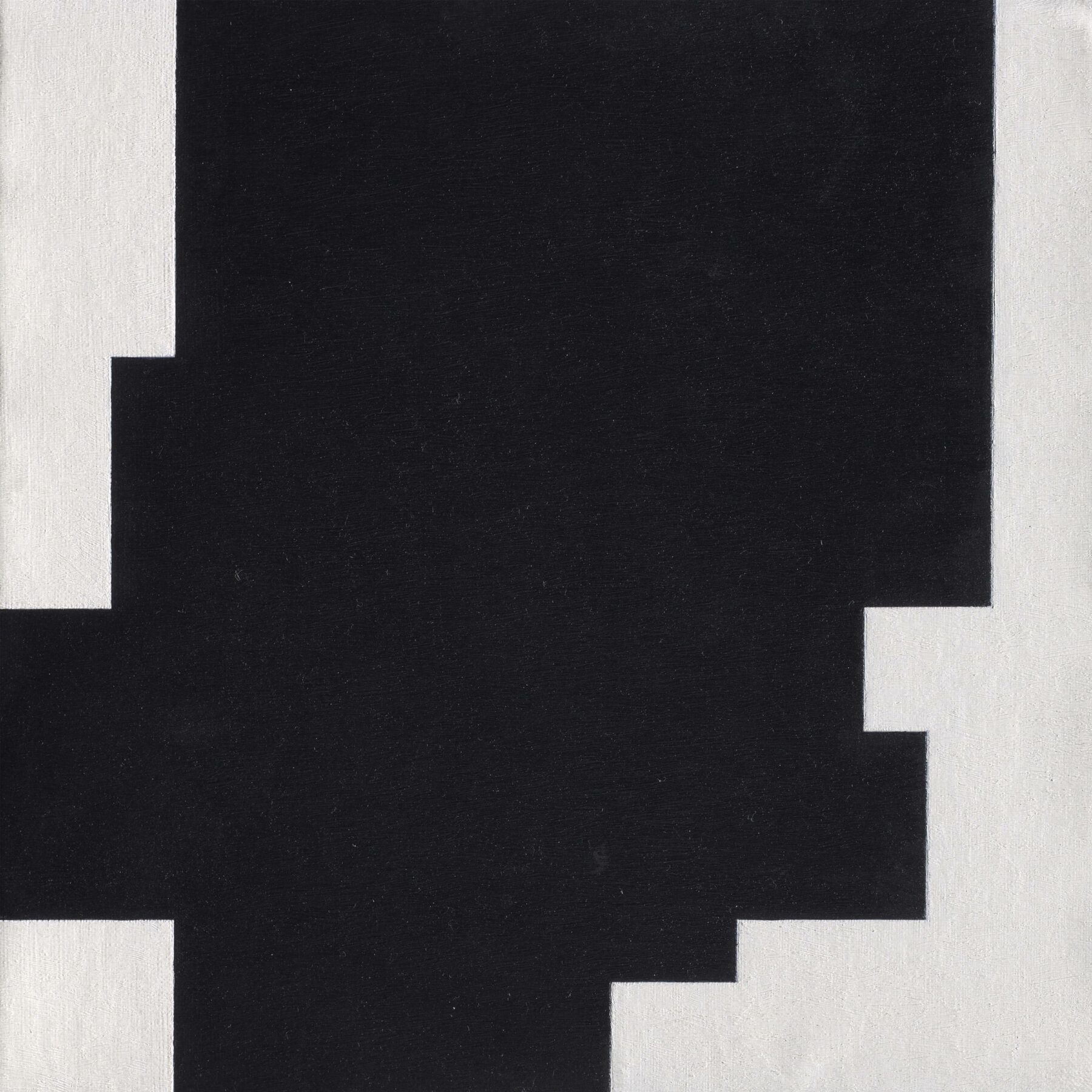 Aurelie Nemours, Structure du silence, 1983, Huile sur toile, 80x80cm Aurelie Nemours, Structure du silence, 1983, Huile sur toile, 80x80cm