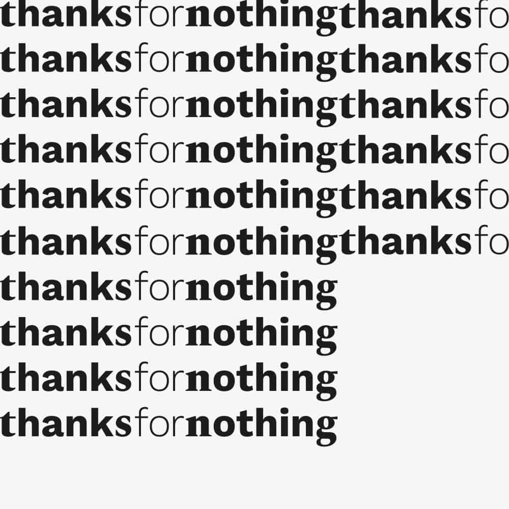 thanks for nothing-47535def7af1472d9ea6f352f5835df2