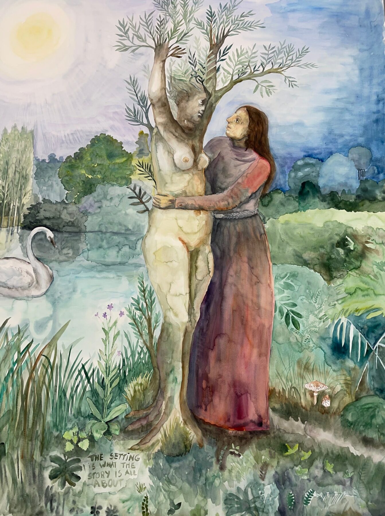 Sans titre - 2022 - 201 x 152 cm - Aquarelle sur papier