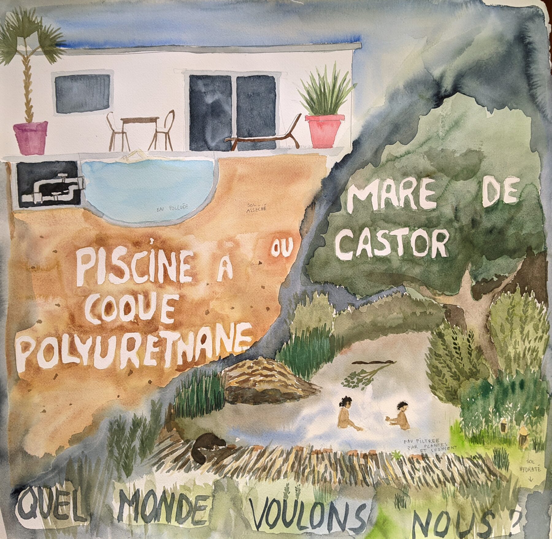 Suzanne Husky, Quels géo-ingénieurs voulons-nous ?, 2022 © Courtesy de l’artiste et de la Galerie Alain Gutharc