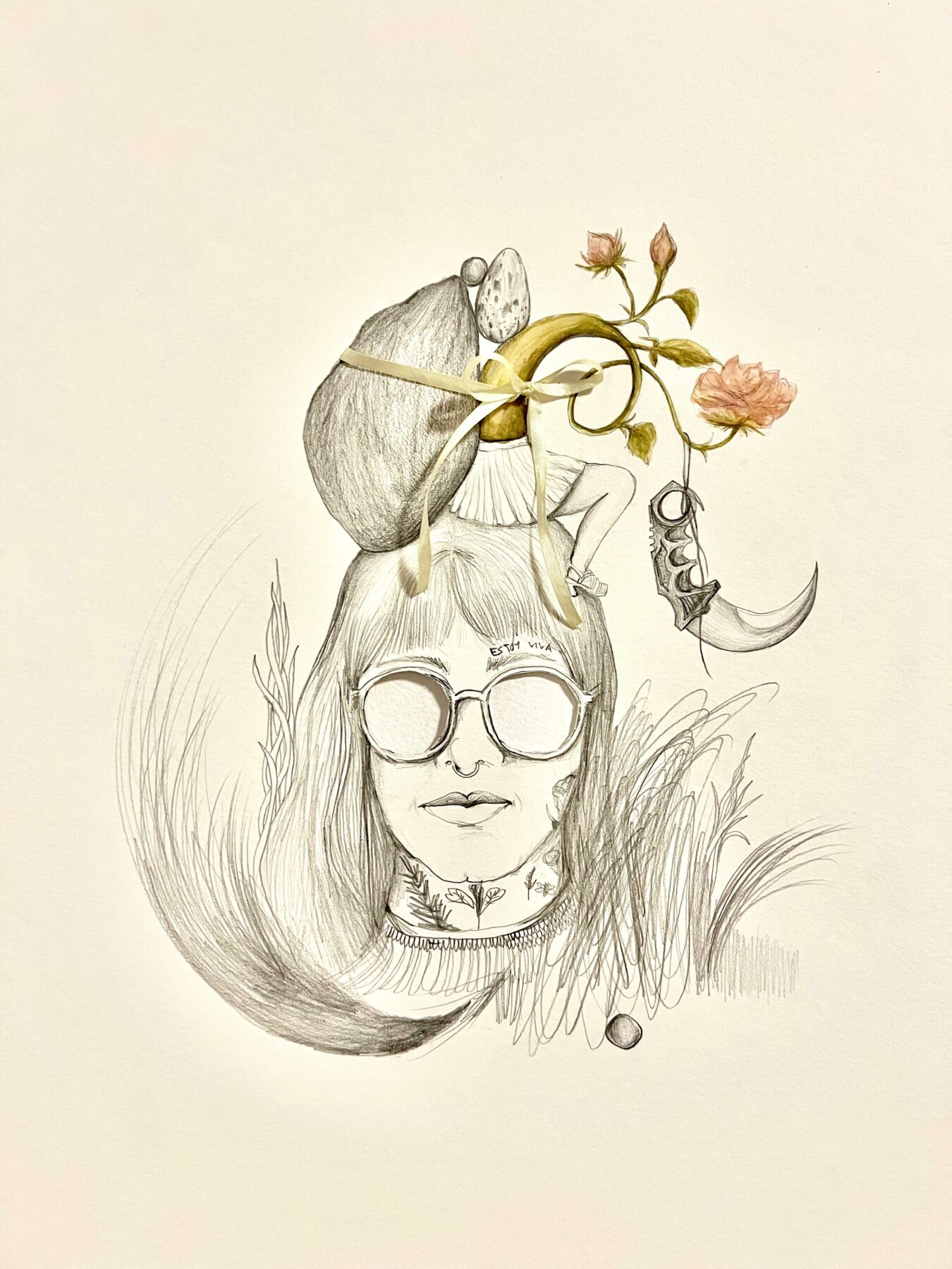 Efe Godoy, Aquarela e grafite sobre papel de bamboo, 2024. Courtesy de l'artiste