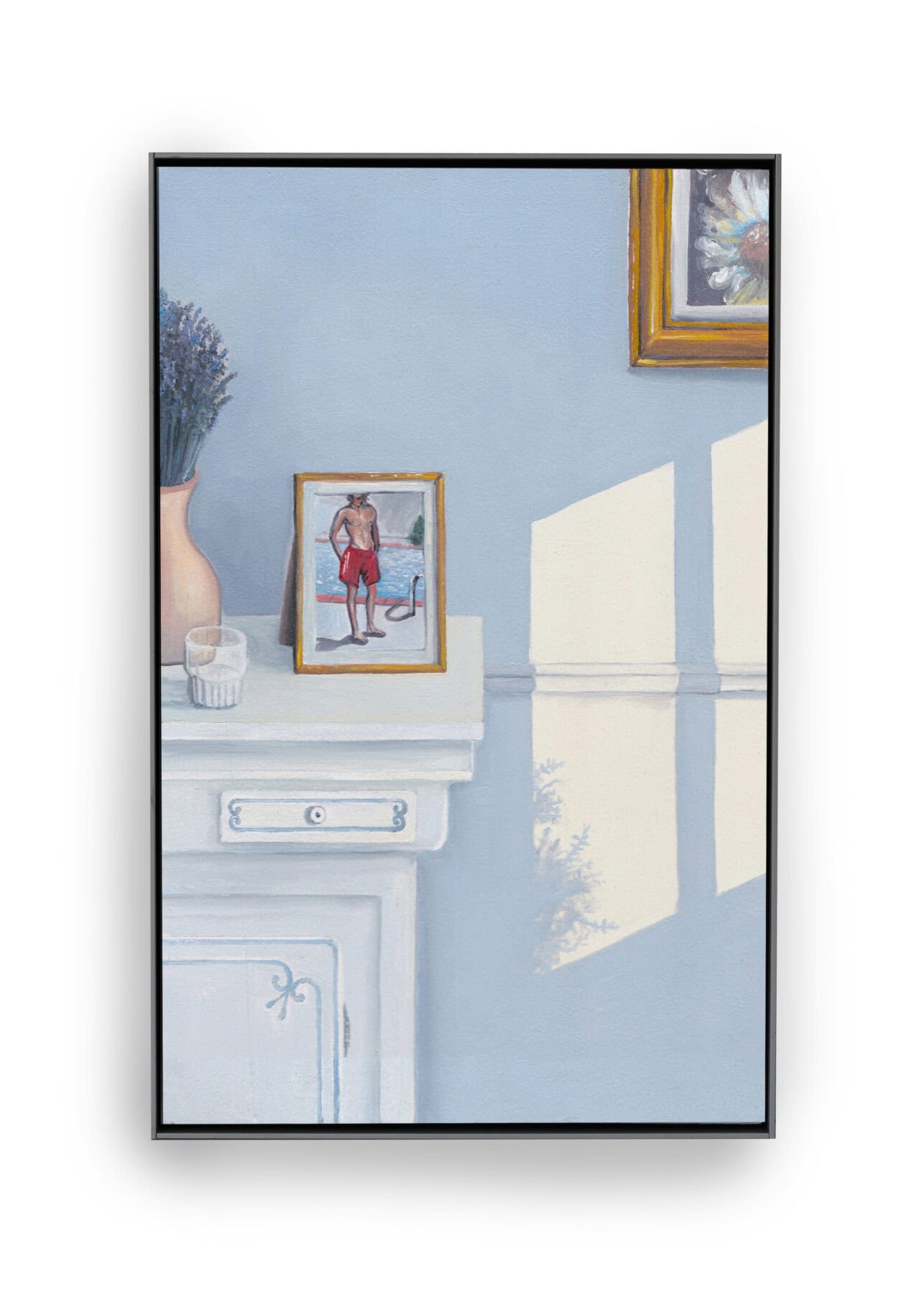 « Sunset », 2024, huile sur bois, 32×20,5 x3cm